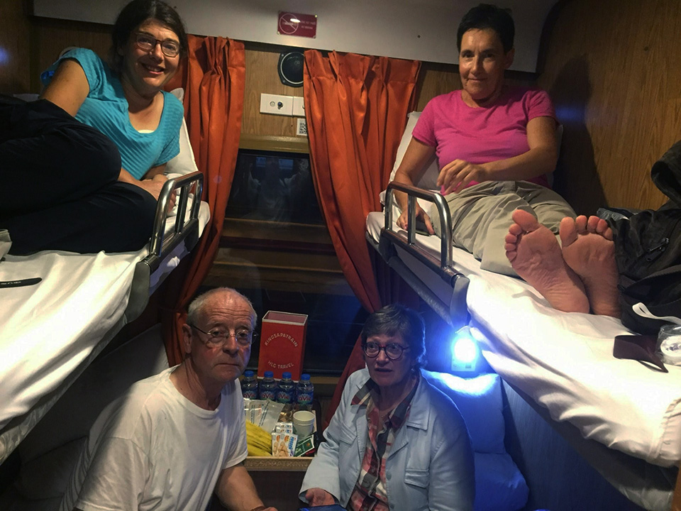 Our happy guests in the Suite 4 berth cabin